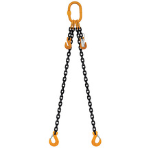 ITM 2 LEG CHAIN SLING, WITH CLEVIS SLING HOOKS & SHORTENING GRAB HOOKS