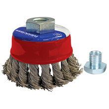 Weldclass Wire Brush Cup Twist Knot M14x2