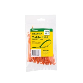 CABLE TIE 100 X 2.5MM PK100