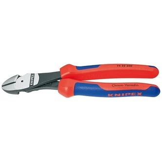 KNIPEX HI LEV DIAG CUTTER ANG 200MM