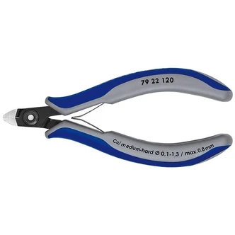 KNIPEX PREC ELECTRONIC CUTTER 120MM (AF)