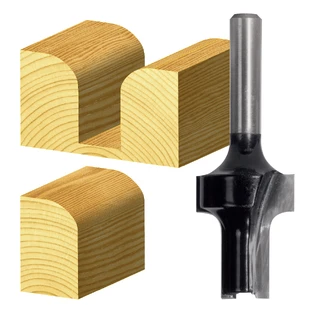 ROUNDING OVER BIT EXTENDED 25MM TCT, 2 FLT