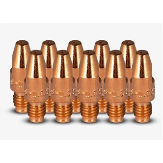 UNIMIG CONTACT TIPS ALUMINIUM BINZEL STYLE M8 QTY 10