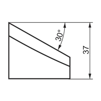 ITM EXTERNAL TOOL BIT, B30/37, 30 DEG X 37MM HIGH, TO SUIT PRO10PB BEVELLER