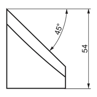 ITM EXTERNAL TOOL BIT, B45/54, 45 DEG X 54MM HIGH, TO SUIT PRO10PB BEVELLER
