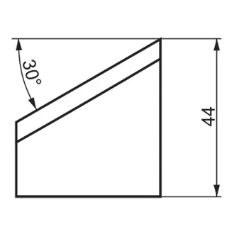 ITM INTERNAL TOOL BIT, IB30/44, 30 DEG X 44MM HIGH, TO SUIT PRO10PB BEVELLER