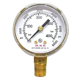 Regulator Gauge Inert / Nitrogen High / Bottle Pressure 0-40,000Kpa (Suit Wc-03400 Regulator) Weldclass