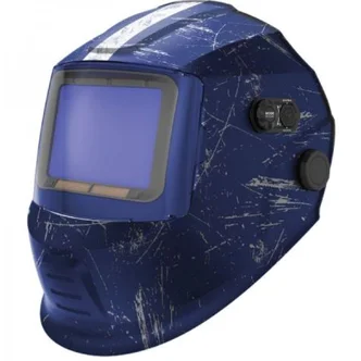 Welding Helmet PROMAX 680 Digital Blue Retro Graphic Weldclass