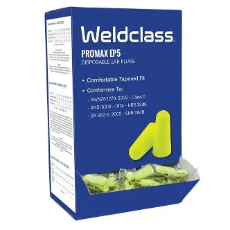 Ear Plugs PROMAX EP5 (No Cord) Box 200Pr Weldclass