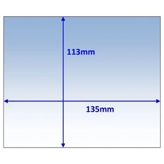 Lens Clear Outer 135x113mm Suit WIA View-Fx Pk10 Weldclass