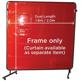 Curtain Frame Only Dual Length Suit 1.8x1.8m/1.8x2.0m Curtains/Blankets Weldclass