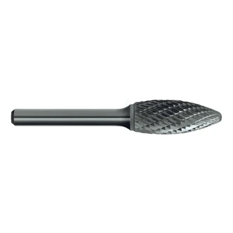 BURR B206 CARB FLAME DBL-CUT 1/4-SHK 1/4IN