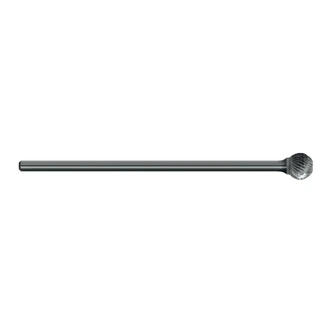BURR D212 CARB BALL DBL-CUT LONG 1/4-SHK