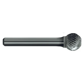 BURR B302 CARB BALL DBL-CUT 6MM-SHK