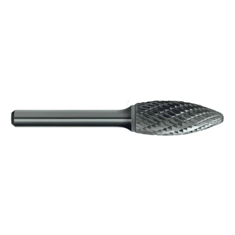 BURR B306 CARB FLAME DBL-CUT 6MM-SHK