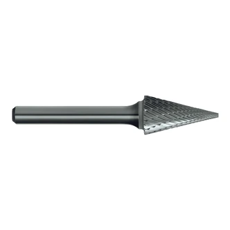 BURR B308 CARB CONE PNT END DBL-CUT 6MM-SHK