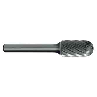 BURR B316 CARB CYL RAD-END ALU-CUT 6MM-SHK