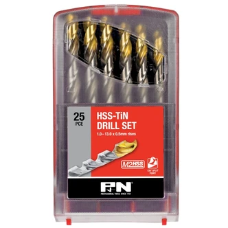 DRILL JOBBER HSS-TiN SET