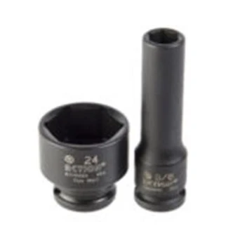 3/8" Drive 6-Point Metric Standard Impact Socket