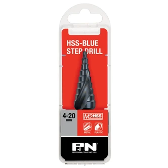 DRILL STEP HSS BLU SPIRAL FLUTE HANGPACK