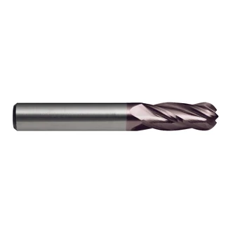 E/MILL E607 REG. BALL 4 FLUTES R30 VHM TiAlN