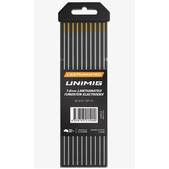 Lanthanated TIG Tungsten Electrode Gold