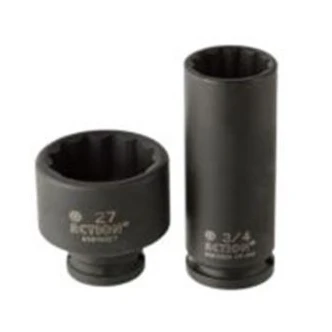 3/8" Drive 12-Point Metric Deep Impact Socket