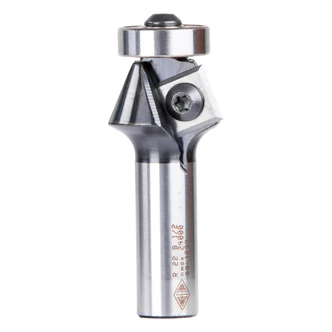 REPLACEABLE INSERT 22 DEG BEVEL TRIMMING BIT