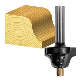 ROMAN OGEE BIT RAD. TCT, 2 FLT 1/4 SHK W/PLT