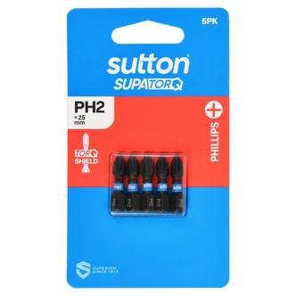 SCREWDRIVER BIT S200 SUPATORQ PHILLIPS 5PK