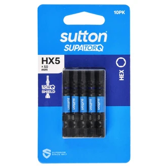 SCREWDRIVER BIT S206 SUPATORQ HEX HX 10PK