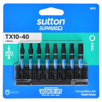 SCRDRV BIT S212 SUPATORQ TORX SET STACK-IN 8PC