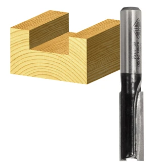 STRAIGHT BIT TCT, 2FLT 1/4 SHK