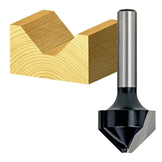 VEE GROOVE BIT W/FLAT TCT SHK