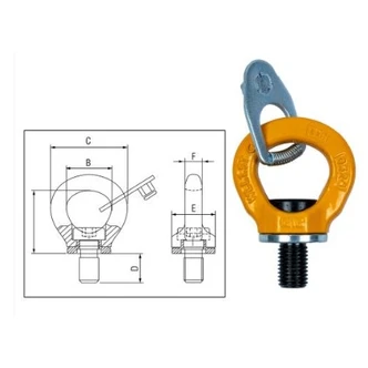 ITM G80 LIFTING POINT, SWIVEL EYE BOLT