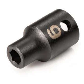 3/8" Drive 6-Point Metric Standard Magnetic Impact Socket