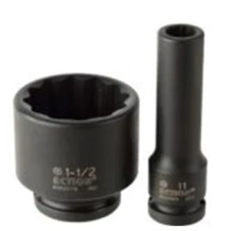 1/2" Drive 12-Point Metric Standard Impact Socket