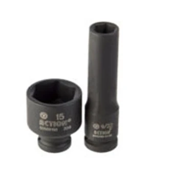 1/4" Drive 6-Point Metric Standard Impact Socket
