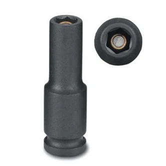 1/4 Drive 6-Point Imperial Deep Magnetic Slide Impact Socket