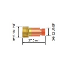 Gas Lens Suits 9/20 Torches - 3Pk