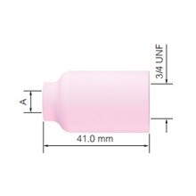 Standard Gas Lens Alumina Cup - Suits 17/18/26 Torches 10Pk
