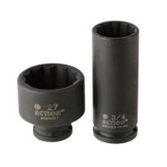 3/8" Drive 12-Point Imperial Standard Impact Socket