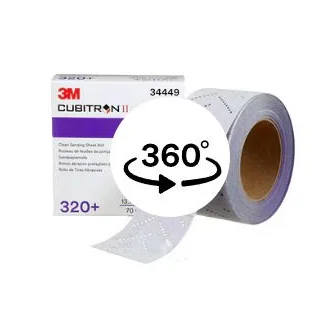 3M™ Cubitron™ II Hookit™ Clean Sanding Sheet Roll 737U, 34449