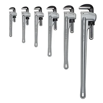 ITM PIPE WRENCH HEAVY DUTY, CAST ALUMINIUM