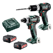 PowerMaxx 12.0 V BRUSHLESS Hammer Drill 45 Nm + PowerMaxx 12.0 V BRUSHLESS 1/4 Impact Driver 140 Nm