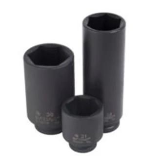 1/2" Drive 6-Point Metric Standard Impact Socket