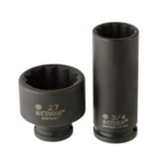 3/8" Drive 12-Point Metric Standard Impact Socket