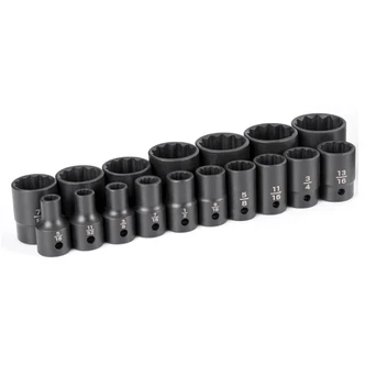 1/2" Drive 12-Point Imperial Standard Impact Socket
