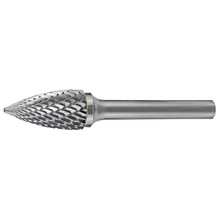 HOLEMAKER CARBIDE BURR, TREE SHAPE POINTED END HEAD SHANK DC