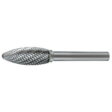 HOLEMAKER CARBIDE BURR, FLAME SHAPE HEAD SHANK DC